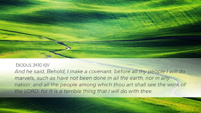 Exodus 34:10 KJV Desktop Wallpaper - And he said, Behold, I make a covenant: before - Desktop Bible Verse Wallpaper