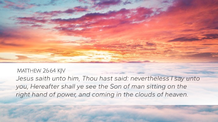 Matthew 26:64 KJV Desktop Wallpaper - Jesus saith unto him, Thou hast said: - Desktop Bible Verse Wallpaper