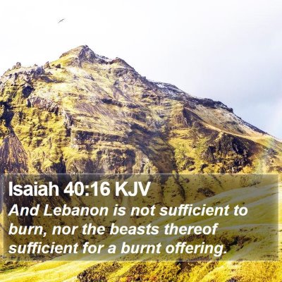 Isaiah 40:16 KJV Bible Verse Image