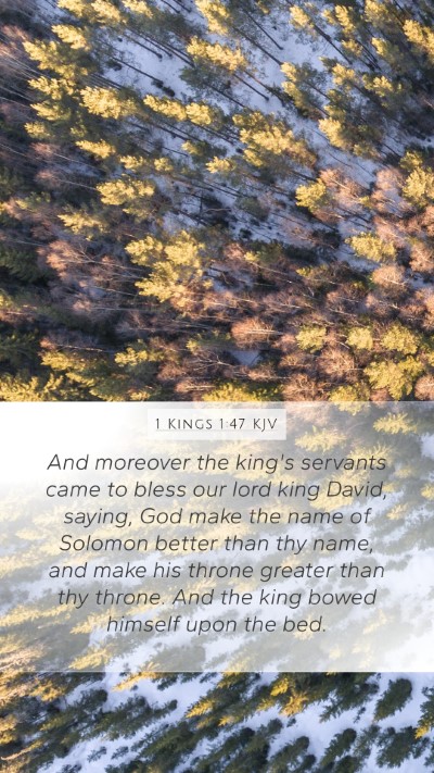 1 Kings 1:47 KJV Bible Verse Image