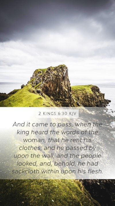 2 Kings 6:30 KJV Bible Verse Image