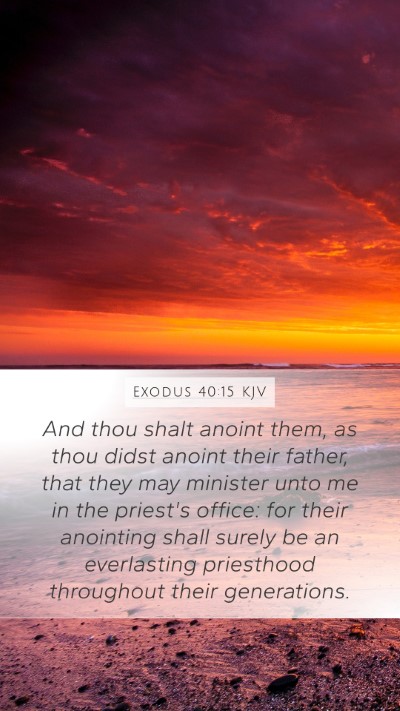 Exodus 40:15 KJV Bible Verse Image