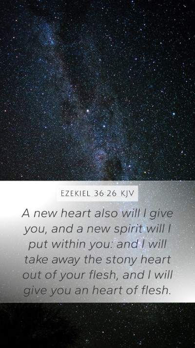 Ezekiel 36:26 KJV Mobile Phone Wallpaper - A new heart also will I give you, and a new - Mobile Bible Verse Wallpaper