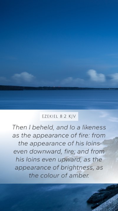 Ezekiel 8:2 KJV Bible Verse Image