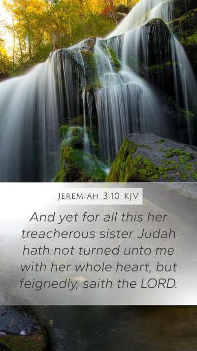 Jeremiah 3:10 KJV Bible Verse Image