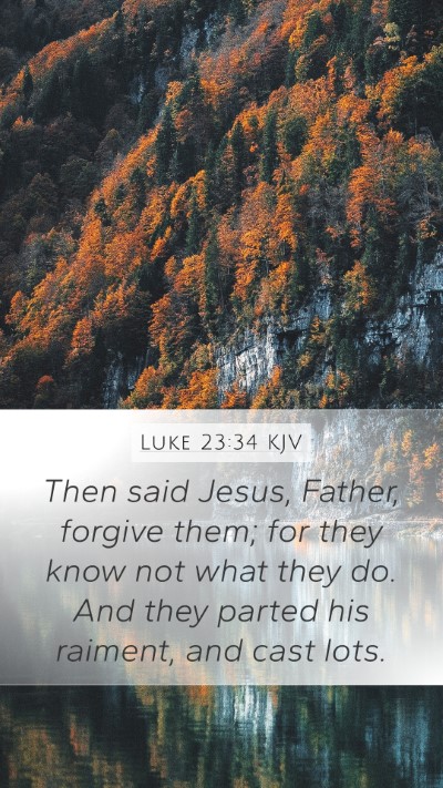 Luke 23:34 KJV Mobile Phone Wallpaper - Then said Jesus, Father, forgive them; for they - Mobile Bible Verse Wallpaper