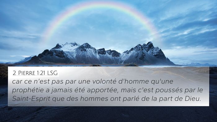 2 Pierre 1:21 LSG 4K Wallpaper - car ce n'est pas par une volonté d'homme qu'une - 4K Wallpaper Bible Verse