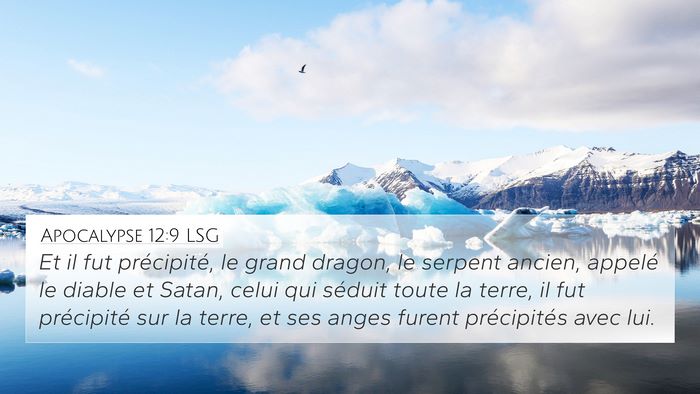 Apocalypse 12:9 LSG 4K Wallpaper - Et il fut précipité, le grand dragon, le - 4K Wallpaper Bible Verse