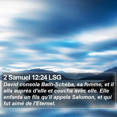 2 Samuel 12:24 LSG Bible Verse Image