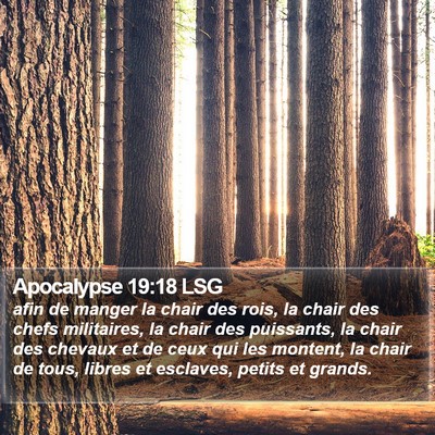 Apocalypse 19:18 LSG Bible Verse Image