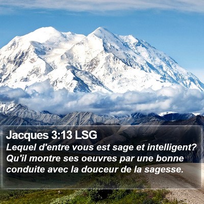 Jacques 3:13 LSG Bible Verse Image