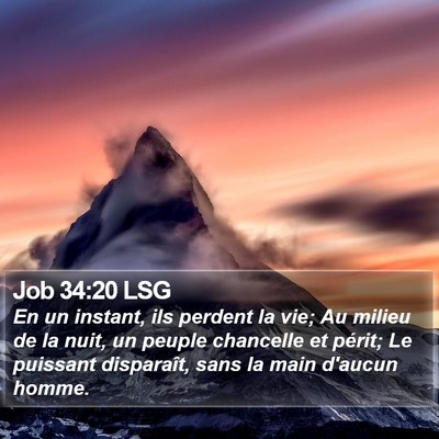 Job 34:20 LSG Bible Verse Image