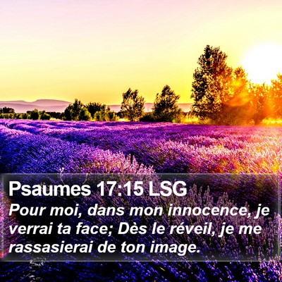 Psaumes 17:15 LSG Bible Verse Image