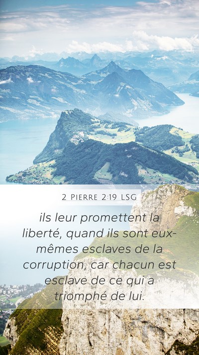 2 Pierre 2:19 LSG Bible Verse Image