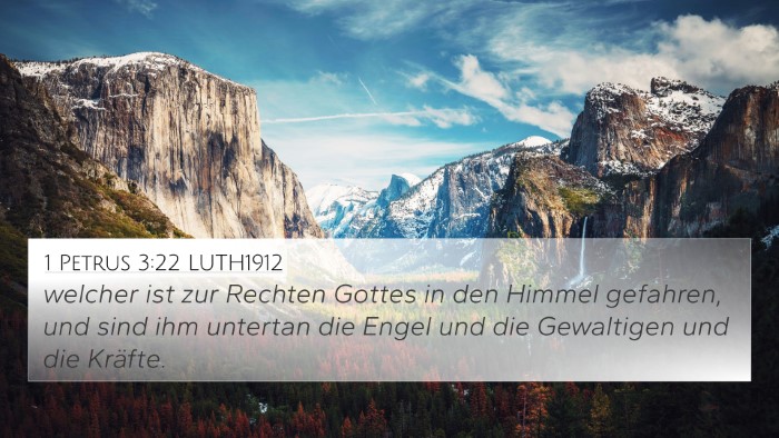 1 Petrus 3:22 LUTH1912 Bible Verse Image