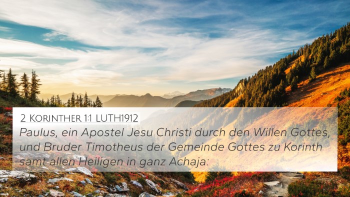 2 Korinther 1:1 LUTH1912 4K Wallpaper - Paulus, ein Apostel Jesu Christi durch den Willen - 4K Wallpaper Bible Verse