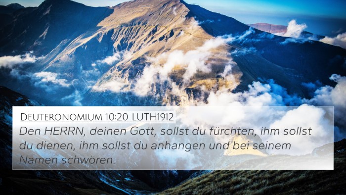 Deuteronomium 10:20 LUTH1912 4K Wallpaper - Den HERRN, deinen Gott, sollst du fürchten, ihm - 4K Wallpaper Bible Verse