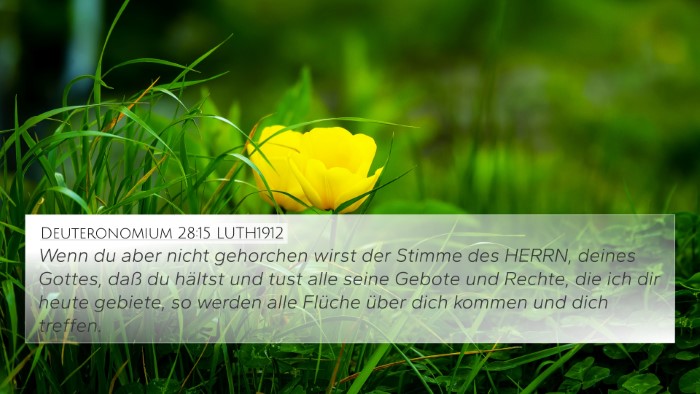 Deuteronomium 28:15 LUTH1912 4K Wallpaper - Wenn du aber nicht gehorchen wirst der Stimme des - 4K Wallpaper Bible Verse