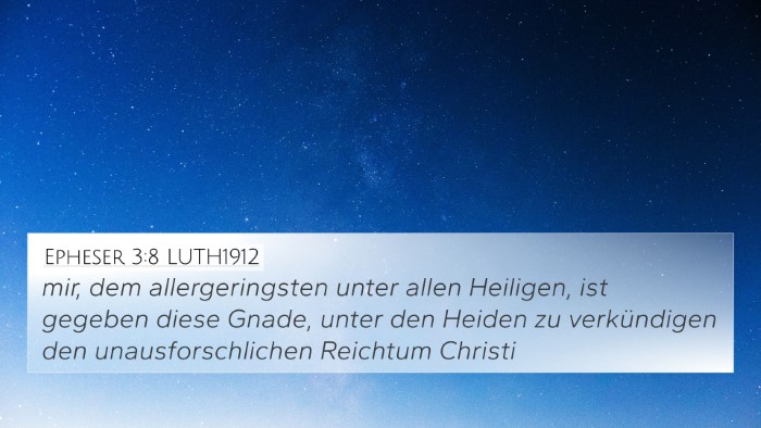 Epheser 3:8 LUTH1912 4K Wallpaper - mir, dem allergeringsten unter allen Heiligen, - 4K Wallpaper Bible Verse