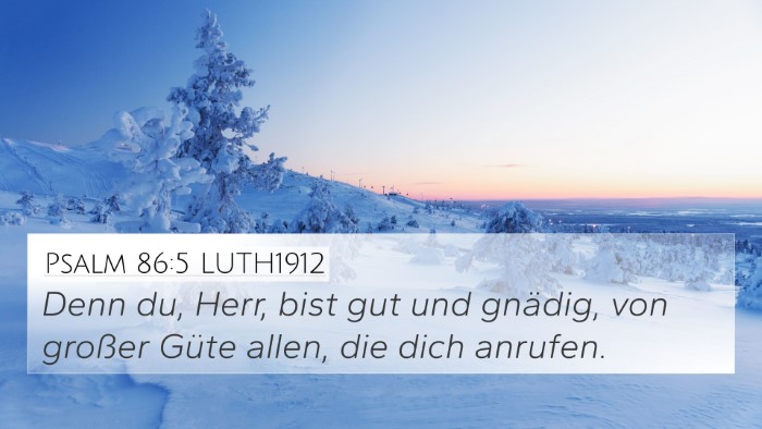 Psalm 86:5 LUTH1912 4K Wallpaper - Denn du, Herr, bist gut und gnädig, von großer - 4K Wallpaper Bible Verse