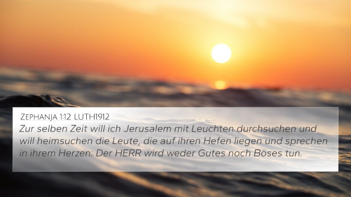 Zephanja 1:12 LUTH1912 4K Wallpaper - Zur selben Zeit will ich Jerusalem mit Leuchten - 4K Wallpaper Bible Verse