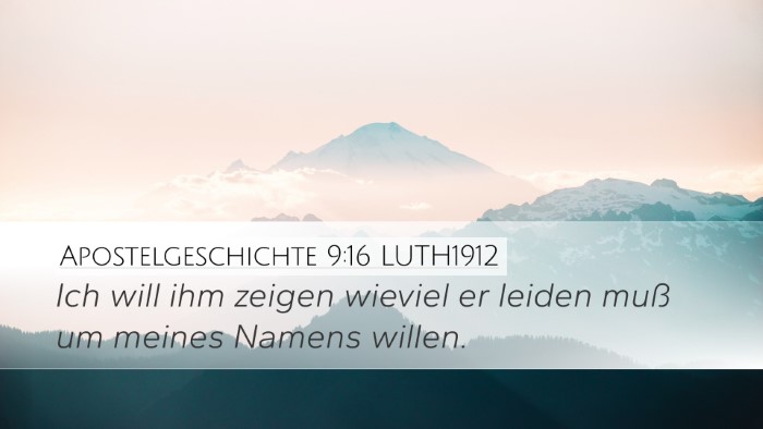 Apostelgeschichte 9:16 LUTH1912 Desktop Wallpaper - Ich will ihm zeigen wieviel er leiden muß um - Desktop Bible Verse Wallpaper