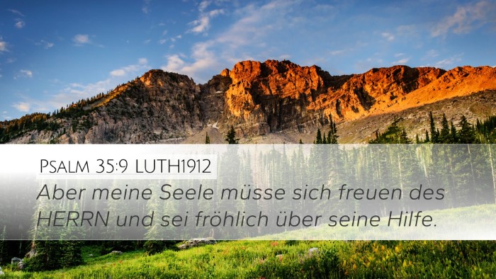 Psalm 35:9 LUTH1912 Desktop Wallpaper - Aber meine Seele müsse sich freuen des HERRN und - Desktop Bible Verse Wallpaper