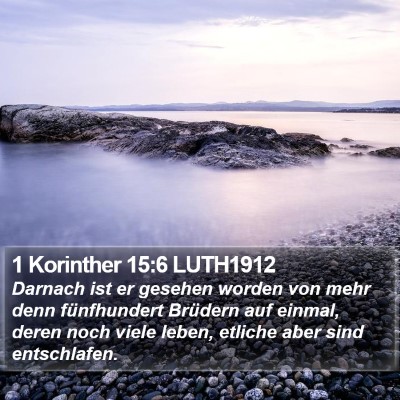 1 Korinther 15:6 LUTH1912 Bible Verse Image