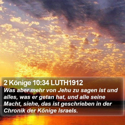 2 Könige 10:34 LUTH1912 Bible Verse Image