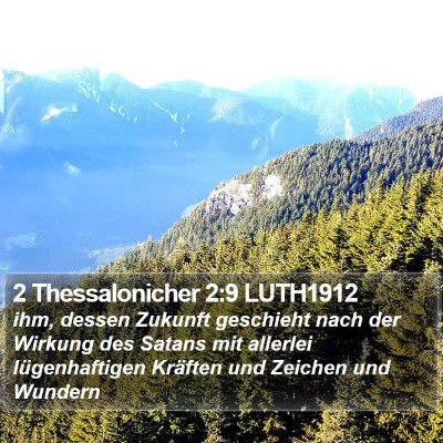 2 Thessalonicher 2:9 LUTH1912 Bible Verse Image