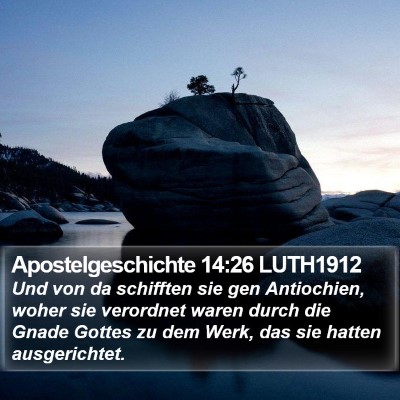 Apostelgeschichte 14:26 LUTH1912 Bible Verse Image