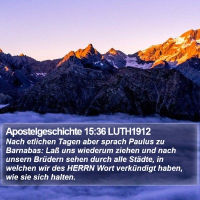 Apostelgeschichte 15:36 LUTH1912 Bible Verse Image