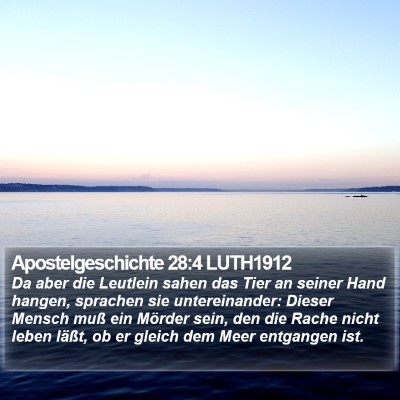 Apostelgeschichte 28:4 LUTH1912 Bible Verse Image