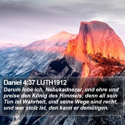 Daniel 4:37 LUTH1912 Bible Verse Image