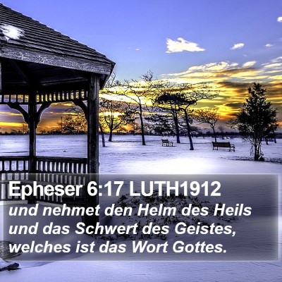 Epheser 6:17 LUTH1912 Bible Verse Image