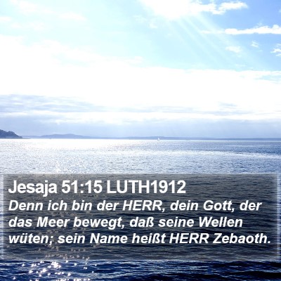 Jesaja 51:15 LUTH1912 Bible Verse Image