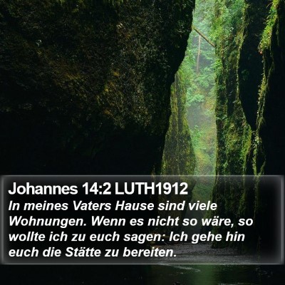 Johannes 14:2 LUTH1912 Bible Verse Image