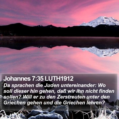 Johannes 7:35 LUTH1912 Bible Verse Image