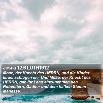 Josua 12:6 LUTH1912 Bible Verse Image