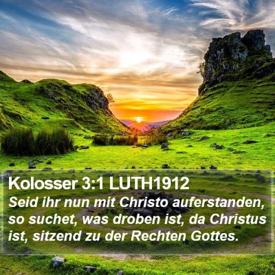 Kolosser 3:1 LUTH1912 Bible Verse Image