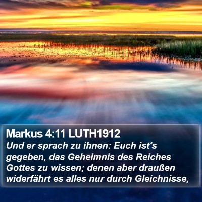 Markus 4:11 LUTH1912 Bible Verse Image