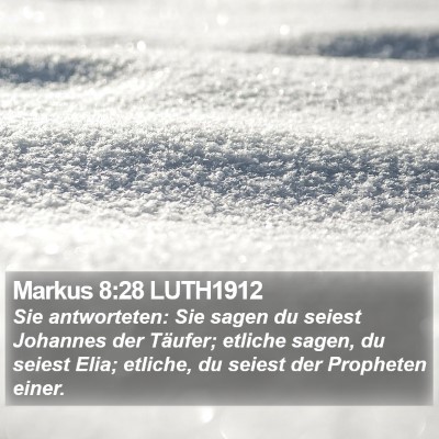 Markus 8:28 LUTH1912 Bible Verse Image