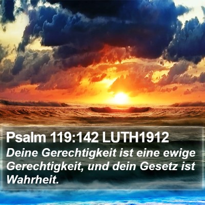 Psalm 119:142 LUTH1912 Bible Verse Image