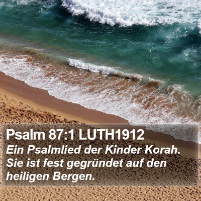 Psalm 87:1 LUTH1912 Bible Verse Image