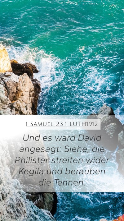 1 Samuel 23:1 LUTH1912 Bible Verse Image