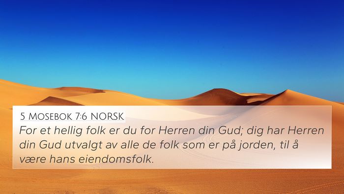 5 Mosebok 7:6 NORSK Bible Verse Image