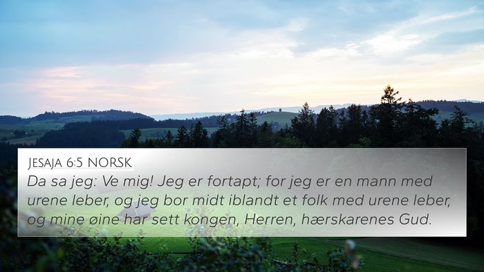 Jesaja 6:5 NORSK Bible Verse Image