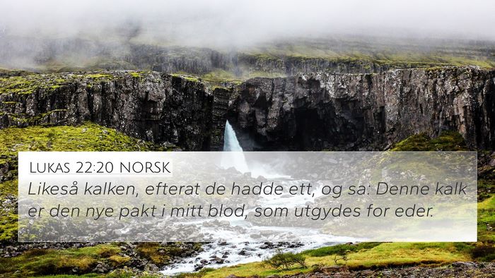 Lukas 22:20 NORSK Bible Verse Image