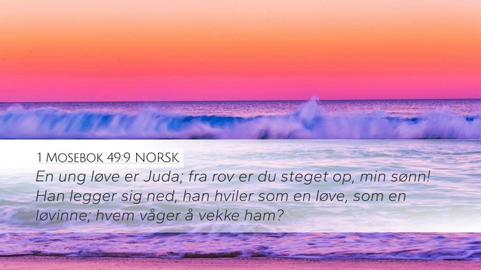 1 Mosebok 49:9 NORSK Bible Verse Image