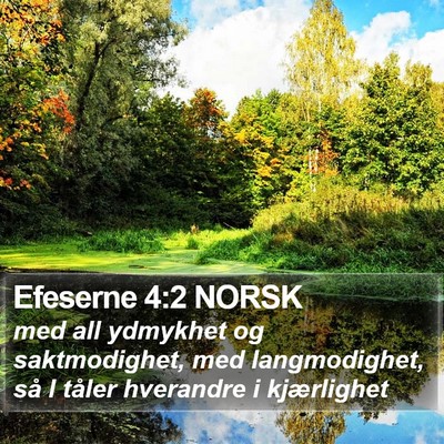 Efeserne 4:2 NORSK Bible Verse Image